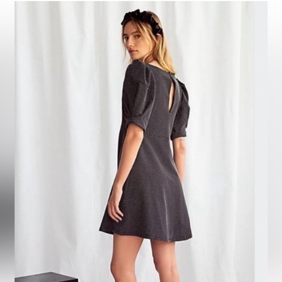 Free People Penelope Mini Puff Sleeve Fit & Flare dress size small - Picture 2 of 5